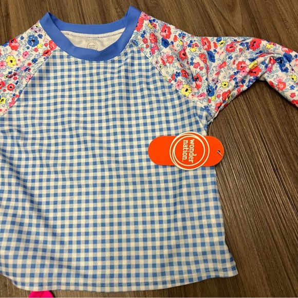 3 of bundle girl toddler sz 5T swim wear rash guard bikini - Picture 5 of 8